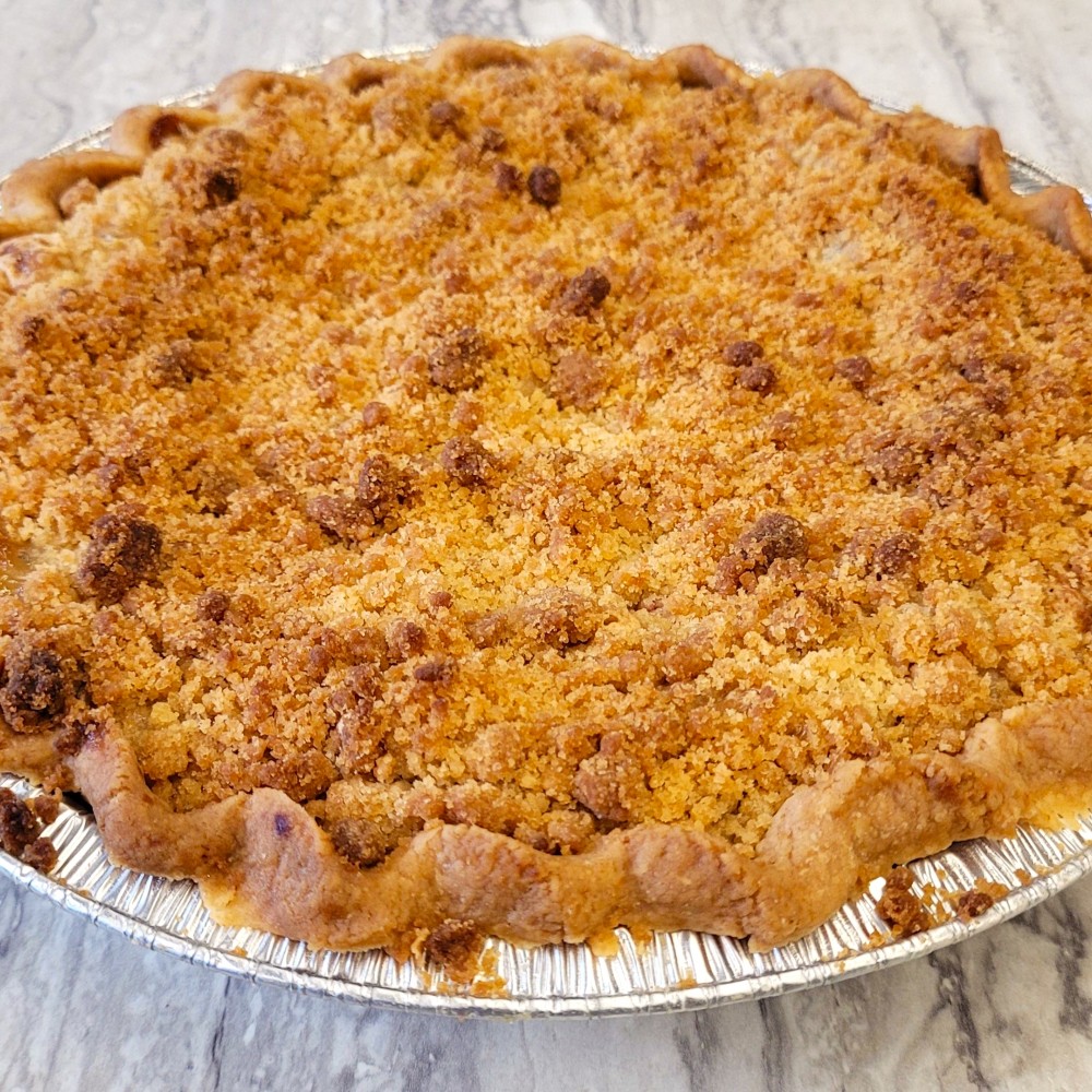 Fresh Rhubarb Crumb Pie